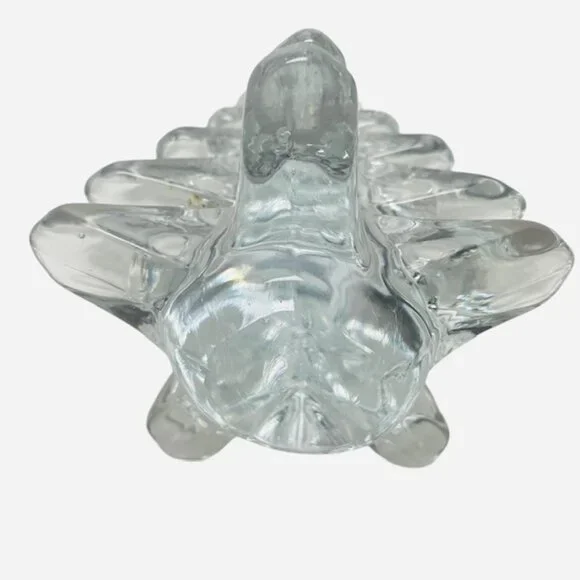 VINTAGE Clear Glass Christmas Tree Figurine - Picture 3 of 3